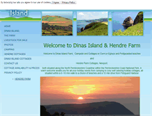 Tablet Screenshot of dinasisland.co.uk